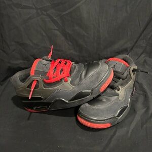 Youth Jordan RM4 Red and Black with both laces SZ 6.5